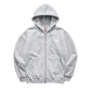 2022 T1 Melange Gray Zip-Up Hoodie