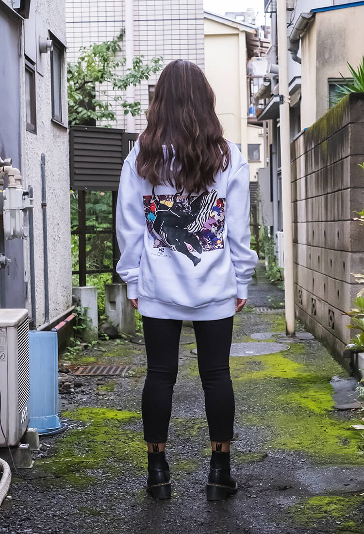 [N2 x Yoshitaka Amano] Nightmare Hoodie (White)