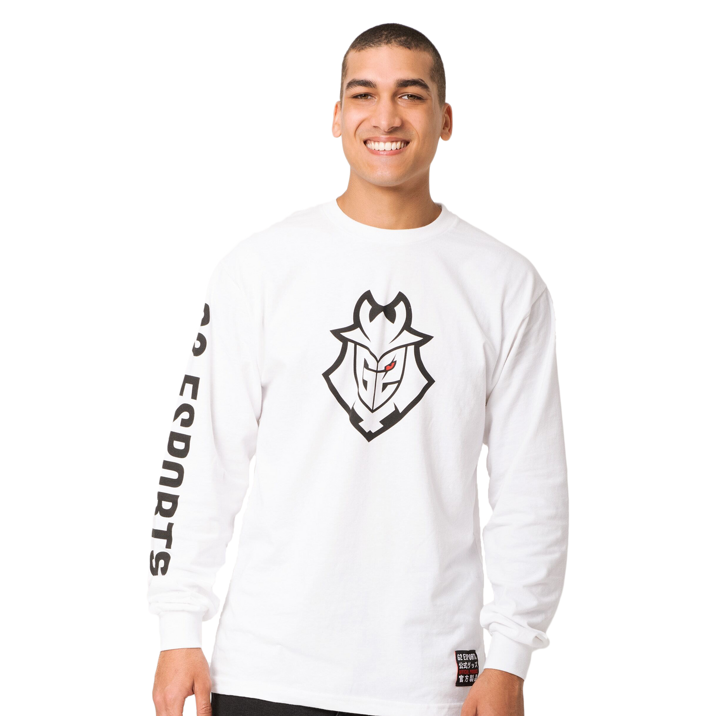 G2 Esports エッセンシャル ロングスリーブ Tシャツ（ホワイト）